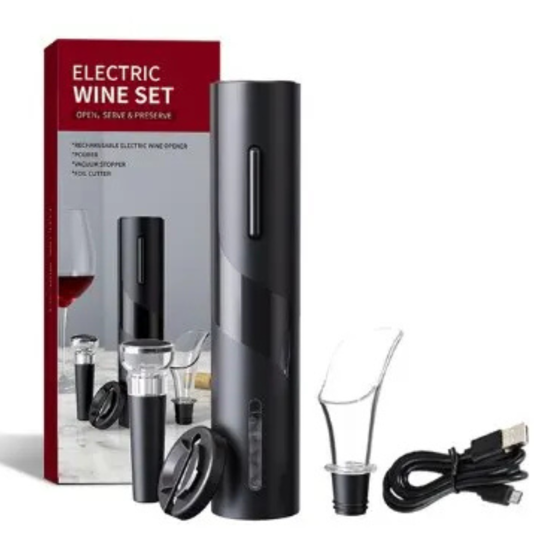 Abridor de Vinho Elétrico  com Carregamento USB